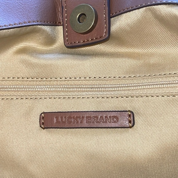 LUCKY BRAND Rhyn Plaid Tote Bag In Topanga Tan Plaid - Picture 11 of 12